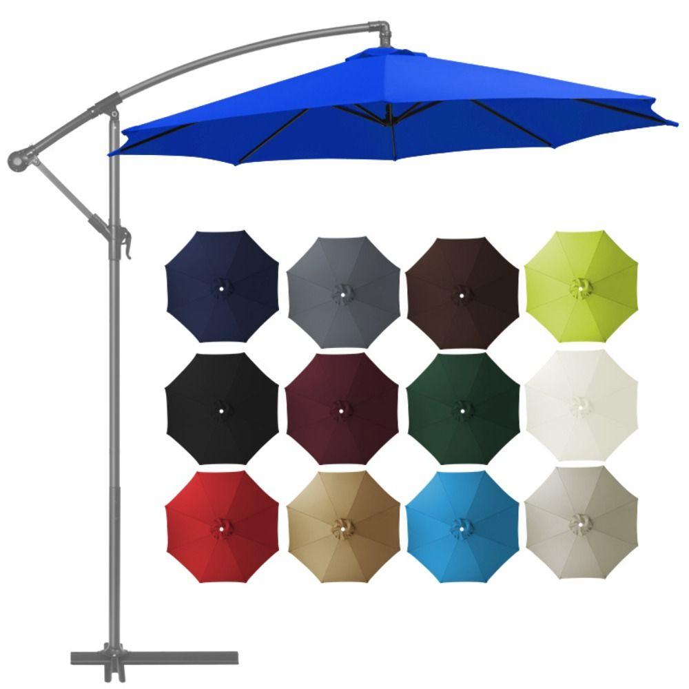 6/8 Rib Patio Umbrella Surface Polyester Sunshade Cloth Umbrella Surface Cloth Patio Sun Umbrella