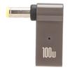Адаптер для зарядного устройства для ноутбука PD USB Type C Female I to DC Adapter 100 Вт Алюминиевый сплав Elbow Notebook