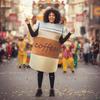 Coffee Cup Costume Funny of One-Size for Stage Shows, Cosplay