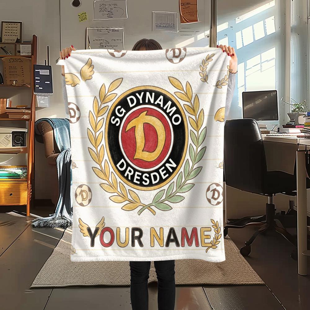 Custom Name Dynamo Dresden Flannel Blanket, High quality Comfortable for All Seasons, Home Decor, Warmth and Comfort