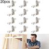 Bracket Studs Pegs Shelf Support Peg Cabinet Furniture Home Silver Stronge Support 16.5x16x12.8cm 20Pcs 6mm Hard