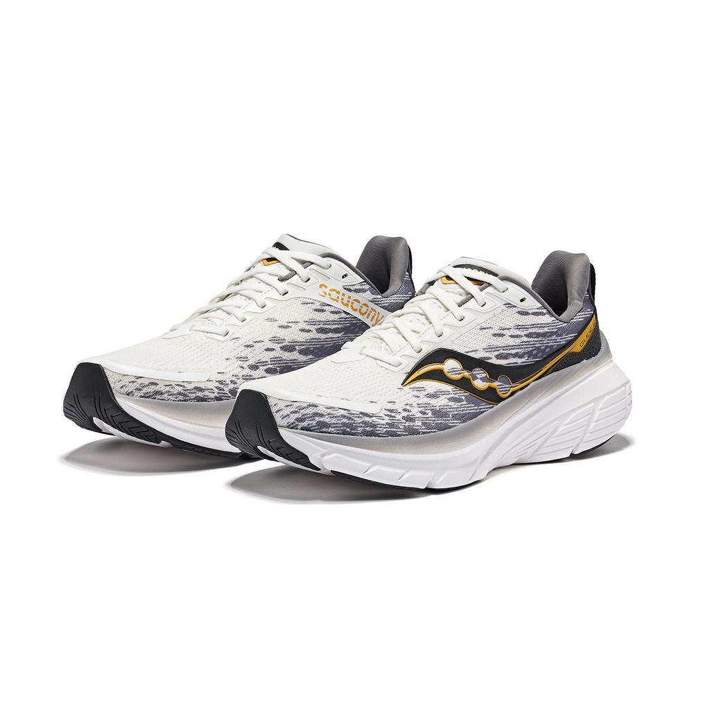 SAUCONY Унисекс Guide 17 Белый Серый Черный Беговые кроссовки S20936-500