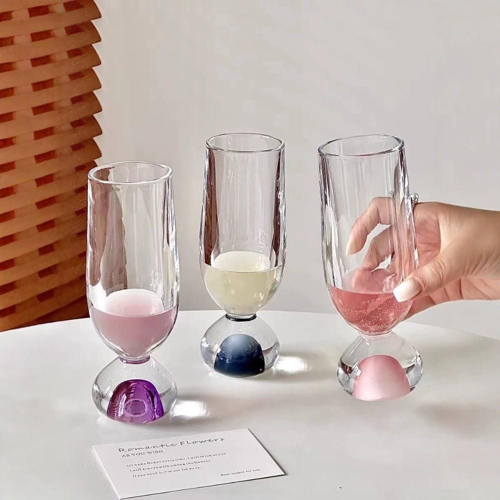 Exquisite Glass Stemmed Cup 170ml Juice Cup Creative Beer Cup Wine Tasting