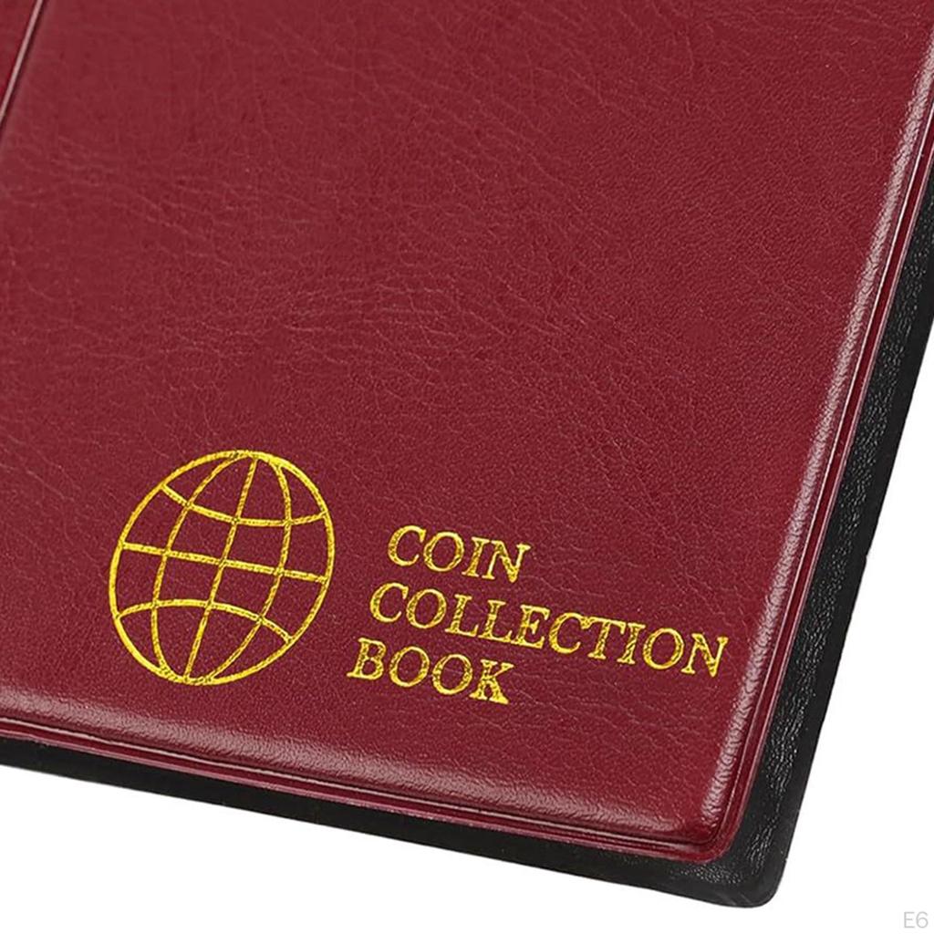 Альбом-органайзер для монет для коллекционеров, папка-регистратор на 60 карманов для хранения денег и пенни