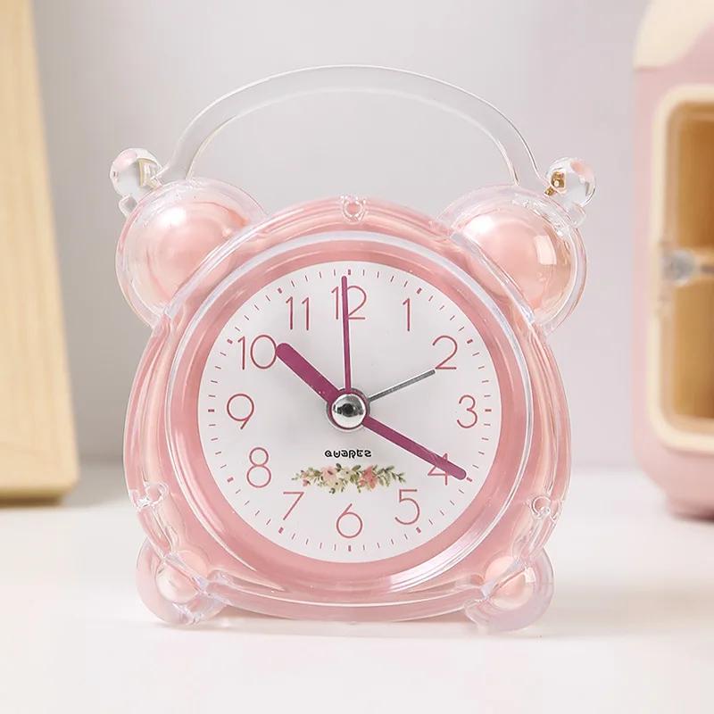 New Cute Luminous Alarm Clock - Creative Silent Snooze Wake-Up Clock for Boys and Girls