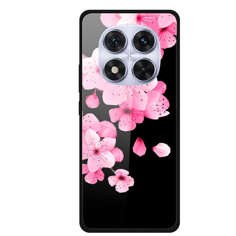 Стеклянный чехол для телефона Xiaomi Redmi Note 14 Pro 4G, Чехол для телефона из закаленного стекла, Жесткая задняя крышка для чехла Redmi Note 14 Pro 5G, Мягкий бампер