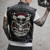 Mens Slim Fit Workwear Vest Fall/Winter Denim Cotton Blend Black S-6XL