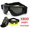 X800 Tactical Camouflage Riding Goggles - Windproof, Dustproof, Anti-Droplet. In Stock.