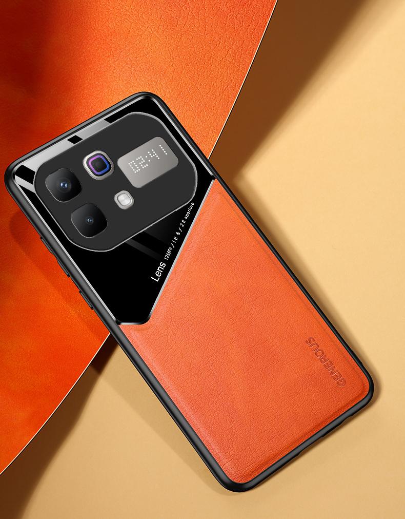 EUCAGR Чехол для Infinix Note 60 Pro Роскошный Мягкий ПУ Кожаный Магнитный Защитный Задний Чехол-Ракушка для Телефона Infinix Note60 Pro