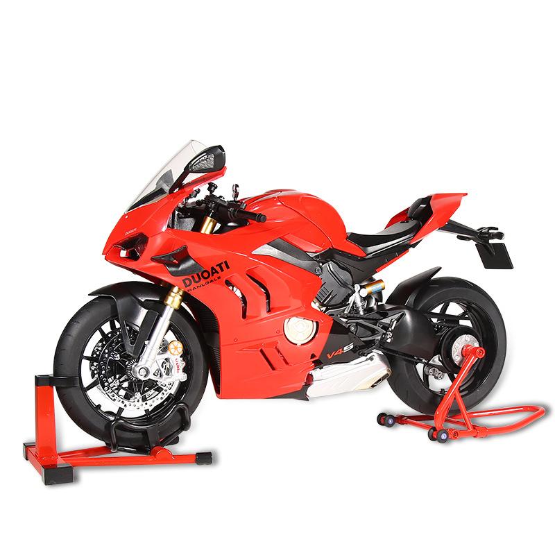 Спрей 1/6 Модель гоночного мотоцикла Ducati V4S V4SP2 Литой сплав Игрушечный мотоцикл Подарок для парня Коллекция Миниатюрная машина