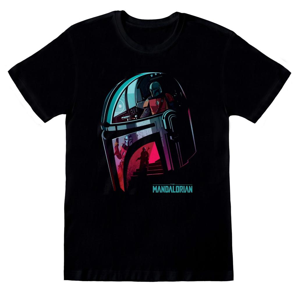 Star Wars: The Mandalorian Unisex Adult Helmet T-Shirt