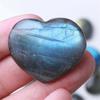 Captivating Madagascar Quartz Labradorite Natural Crystal Heart Pendant Decor For Unique Gifts