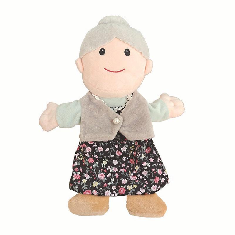 Family Soft Stuffed Toy Doll Cospaly Brother Sister Dad Mum Plush Doll Educational Baby Toys Kawaii Hand Finger Full Body Puppet