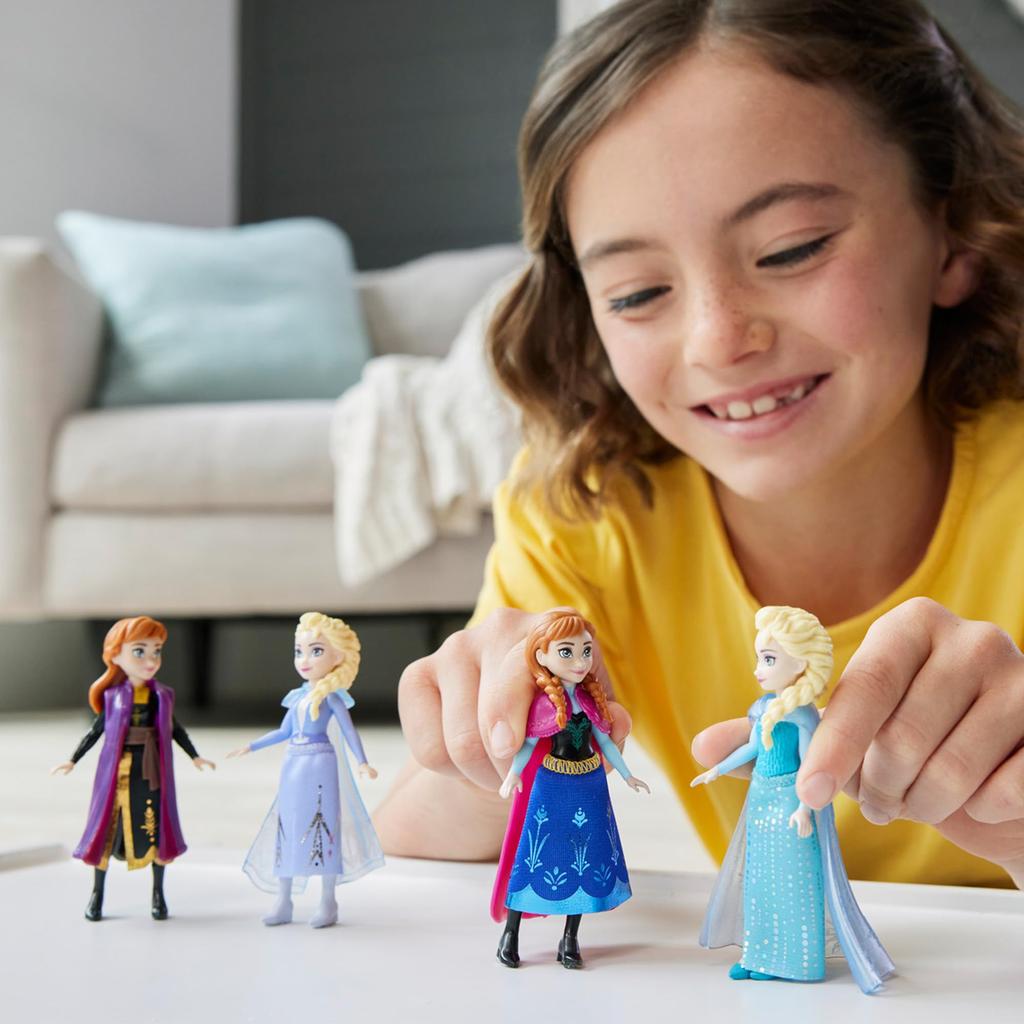 Ассортимент Мини-кукол Disney Замороженное от Mattel - Куклы в нарядах и Кукольный домик - Игры в ролевые игры - 8 Мини-кукол в коробке - Возраст 3+ - Разноцветный HPL56-986A