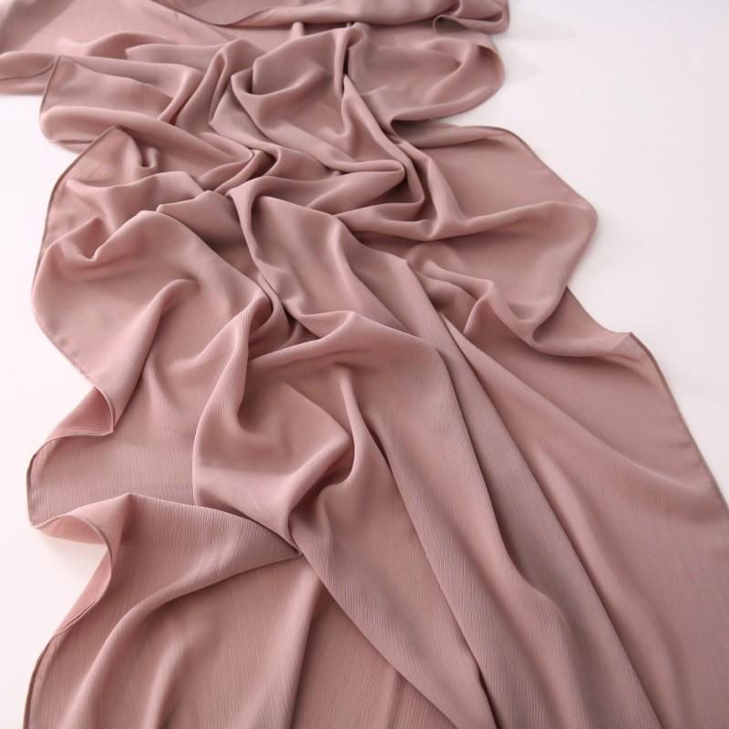 Little Crinkle Chiffon Hijab Good Stitching Solid Plain Scarf High Quality Premium Malaysian Women's Scarves Hijabs Long Shawl