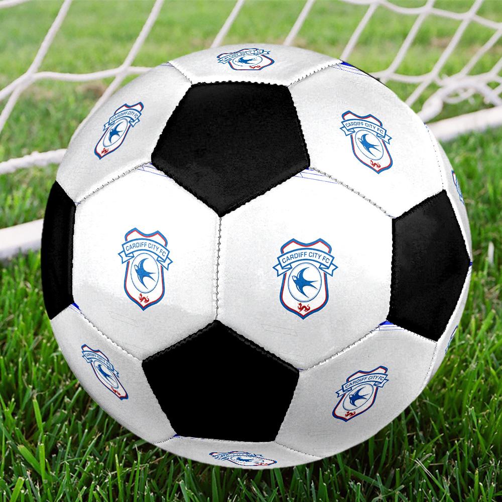 Cardiff City F.C Soccer Ball Colorful All Ages Machine Stitched PVC Competition Ready Durable High-Bounce.SIZE5