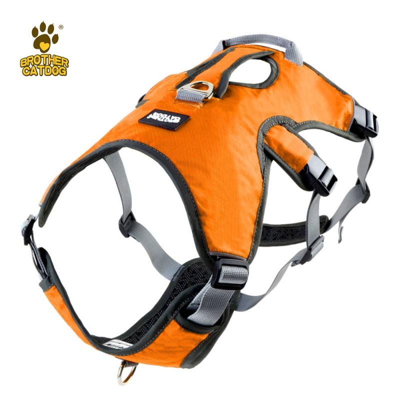 Adjustable Dog Harness With Handle Small Medium Large Dogs Anti-Pull Escape-Proof Nylon Pet Chest Vest