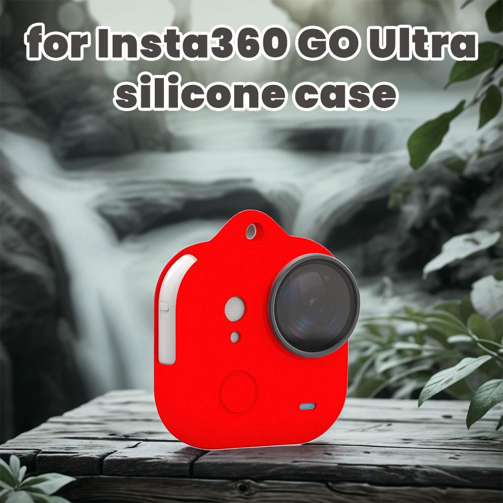 Для экшн-камеры Insta360 Ultra Силиконовый чехол Защитная пленка для экрана Для Insta360 GO Ultra Защита от царапин Чехол Сумка для переноски