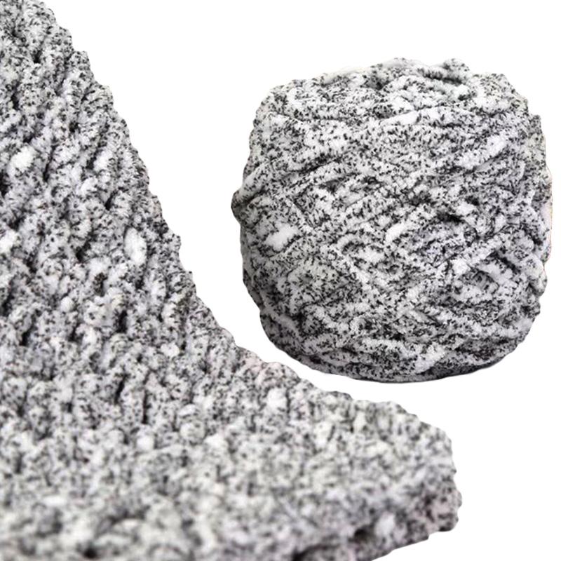 100g/roll Handwoven Thick Wool Yarn Ice Stripe Thread Thread Coarse Yarn Arctic Velvet Yarn Sandal