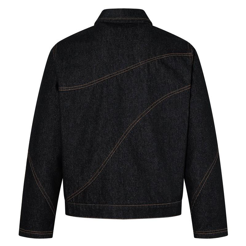 Classic Denim Jacket Men Women Relaxed Fit Straight Hem Casual Wear