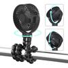 F3 Ultra-Quiet Brushless Portable Clip on Fan Rechargeable Camping Fan and Baby Stroller Fan with Soft LED Light for Car Use