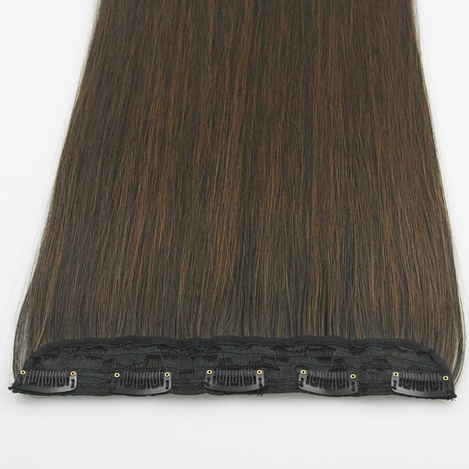 XINRAN 60cm Long Straight Clip In Hair Extensions Synthetic Fiber Hair Piece for Women