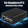Металлический корпус с активным кулером для Pi 5 Корпус из алюминиевого сплава Корпус-радиатор-кулер с охлаждающим вентилятором Подходит для Raspberry Pi 5