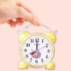 Для спальни, школы, офиса, пластиковый желтый/красный/синий/розовый/оранжевый, новый милый будильник 11,6x10,2 см, удобный