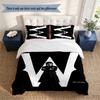 Wednesday 3‑Piece Bedding Set Soft Microfiber Duvet Cover Pillowcases Comfortable Bed Linen for Bedroom Decoration