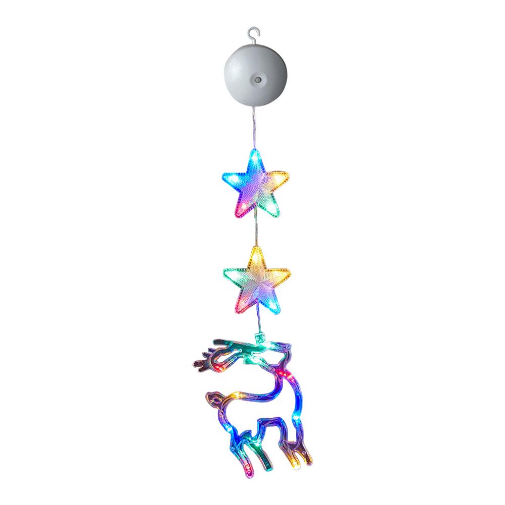 1/3pcs Christmas Indoor Star Window Light with Suction Cup Light Up Hanging Christmas Decoration Christmas Home Shop Party Gifts