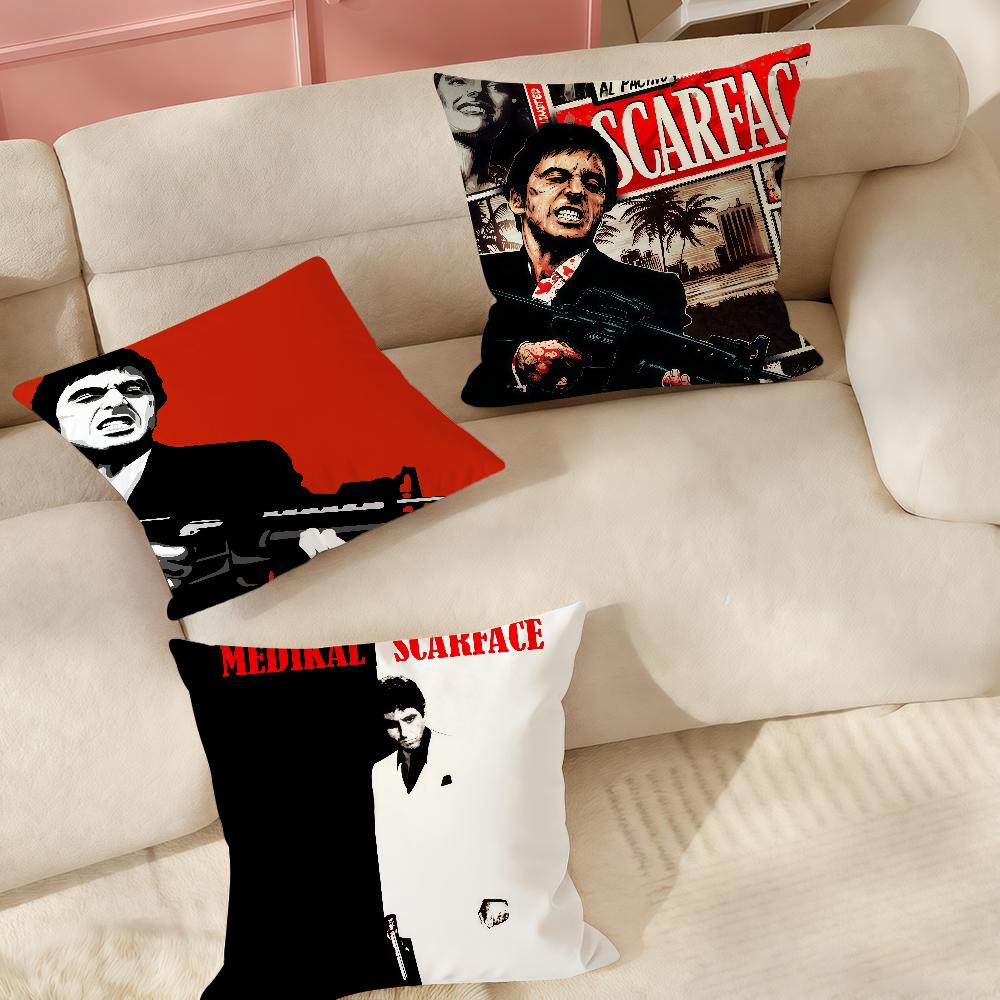 Movie Sscarface Cool Pillow Case Suitable For Bedrooms Living Rooms Cars Home Decoration