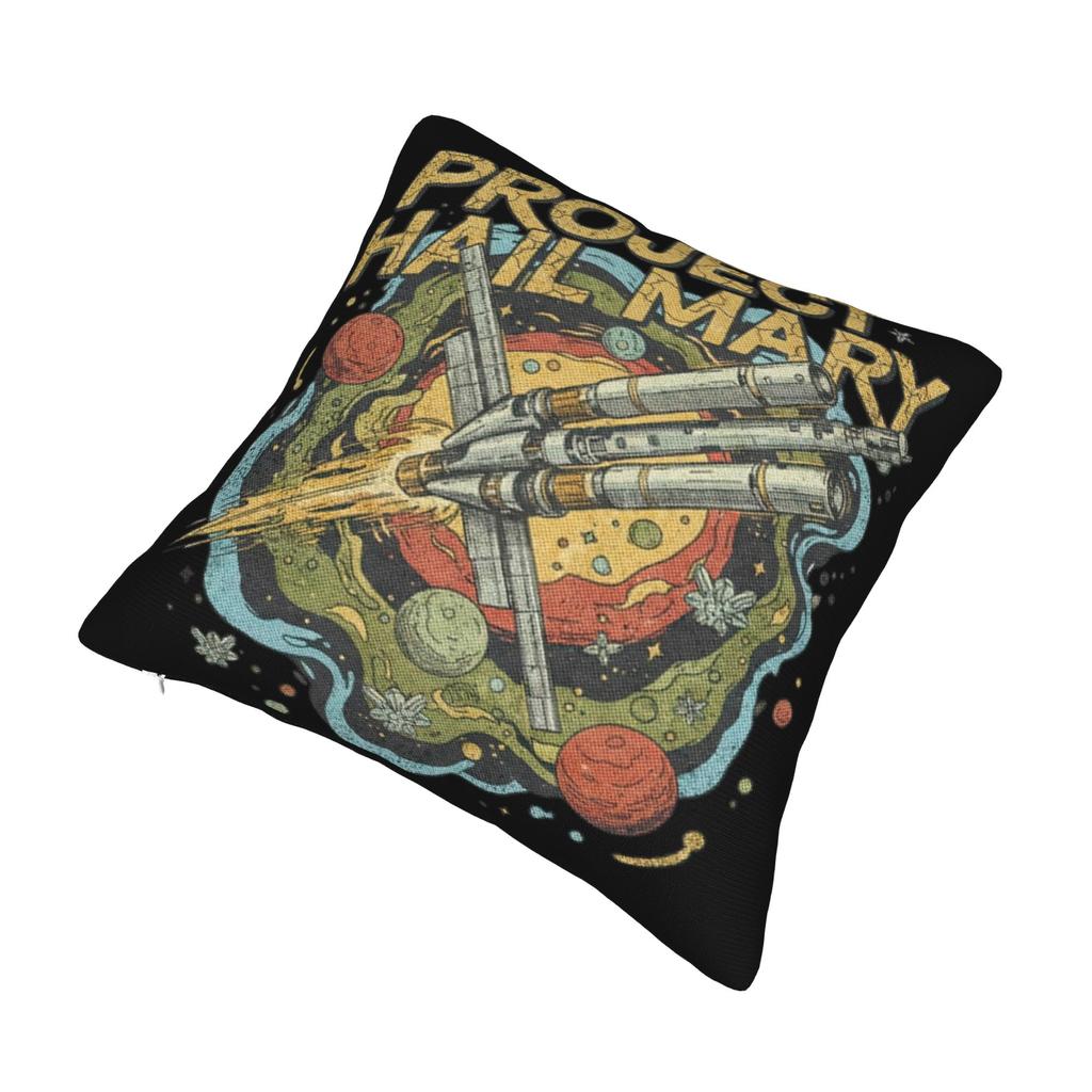 Decorative Pillow Cover Project Hail Mary Movie Stuff Sofa Throw Pillow Case Cover Zippered Multi-Size