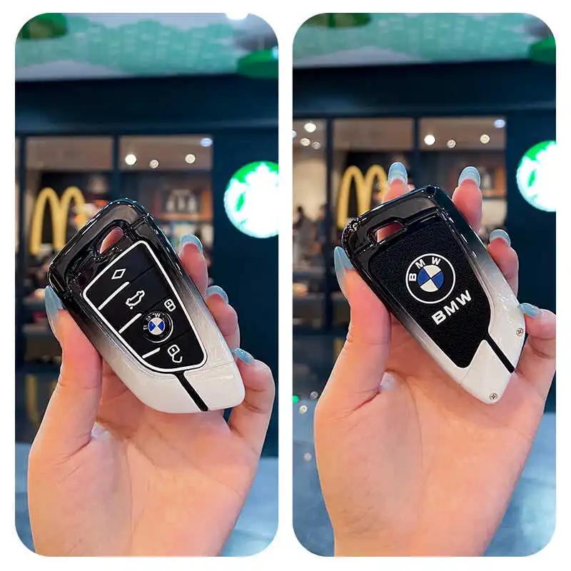 Чехол-брелок для ключа автомобиля, полный корпус, для Bmw F20 G20 G30 X1 X3 X4 X5 G05 X6 X7 G11 F15 F16 G01 G02 F48, держатель, брелок