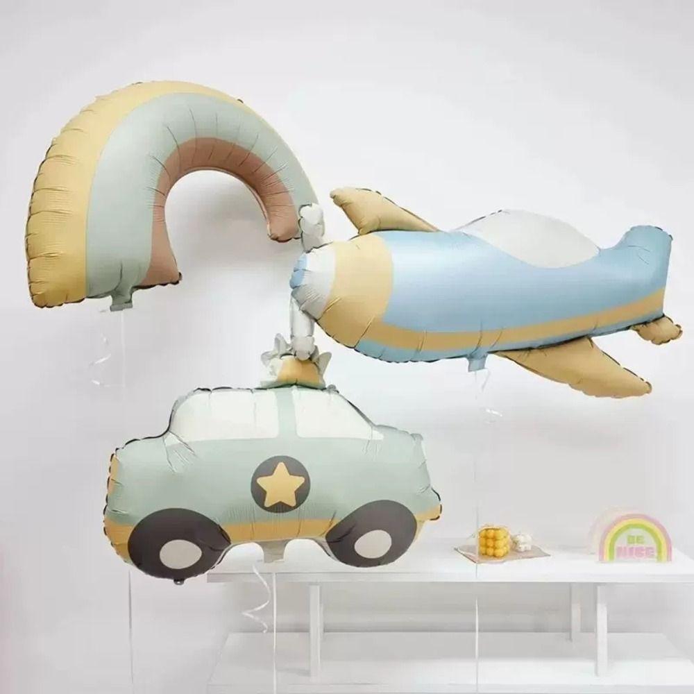 Надувной самолет Радужные воздушные шары Милый декор для вечеринки по случаю дня рождения Baby Shower