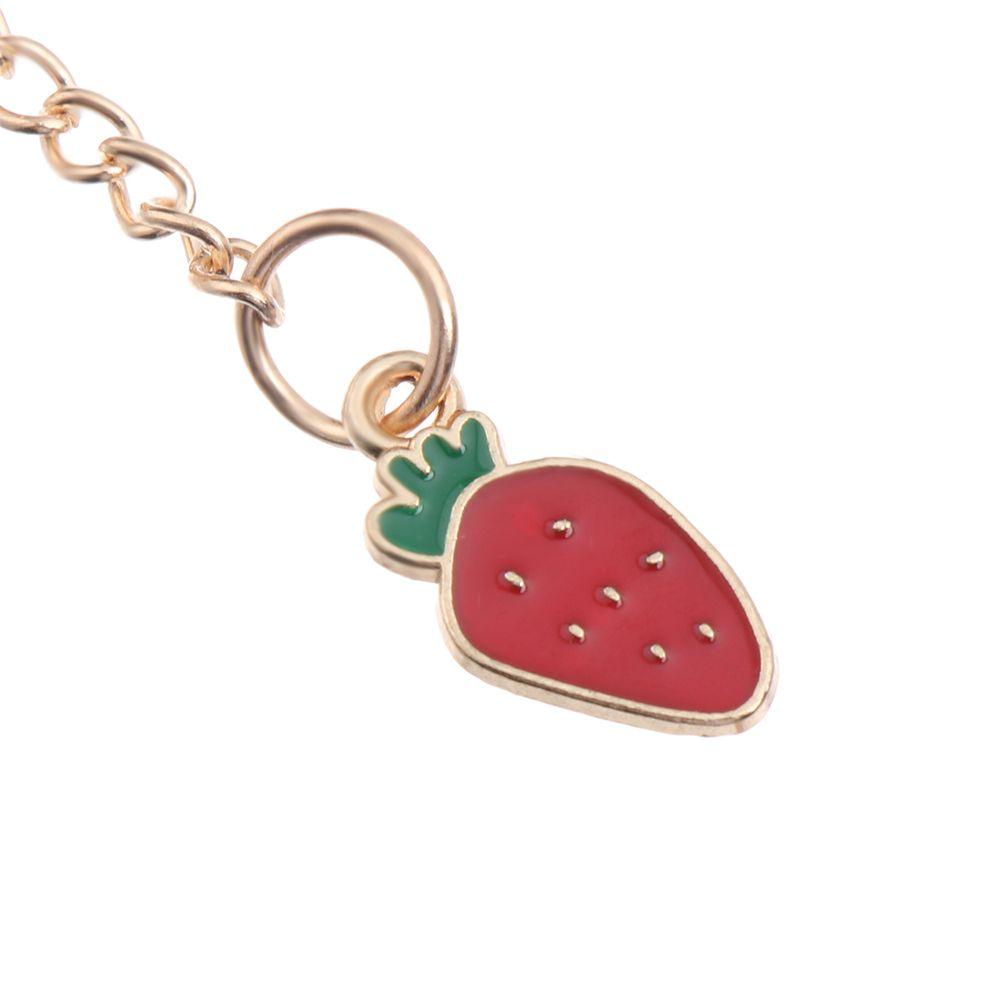 Fashion Charm Popular Bag Pendant Cake Mobile Phone Lanyard Cute Strawberry