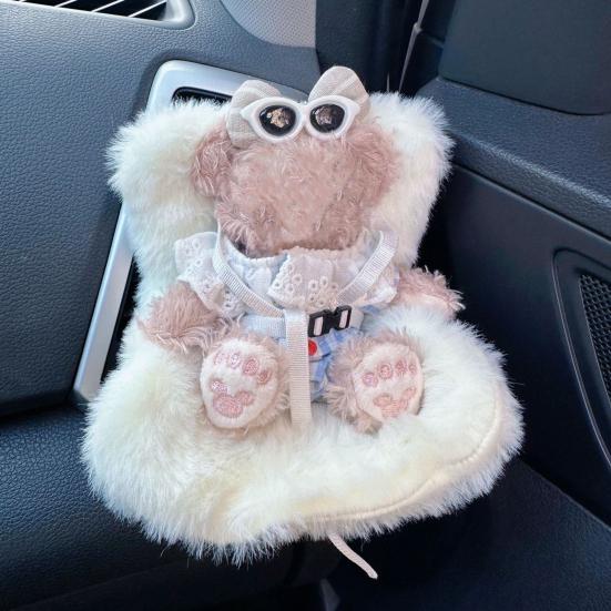 Кукольное автокресло с клипсой для воздуховода, настольное кукольное безопасное сиденье, очаровательное украшение для автомобиля для коллекционеров и поклонников кукол