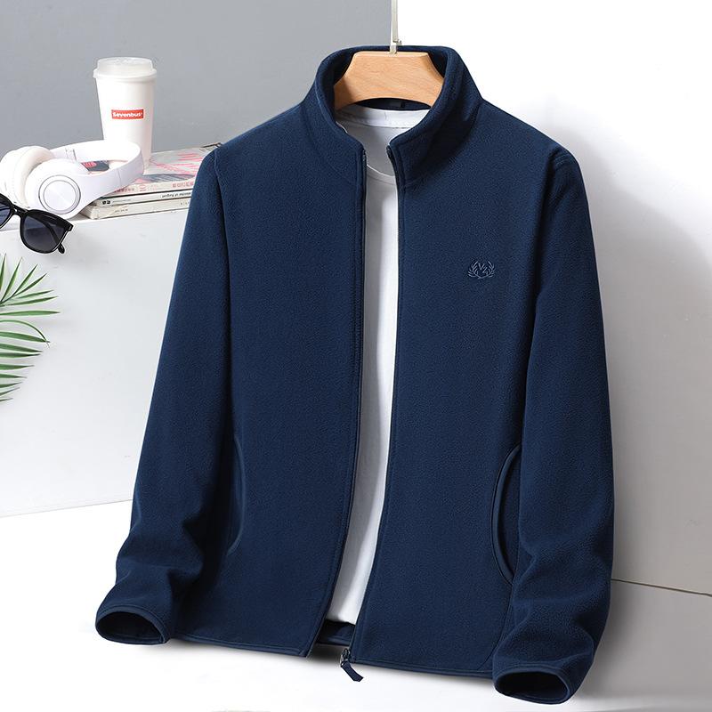 Флисовое пальто для мужчин, флисовое пальто с утолщенным флисом, капюшон для мужчин, средний и старый, теплая куртка для мужчин, большой размер