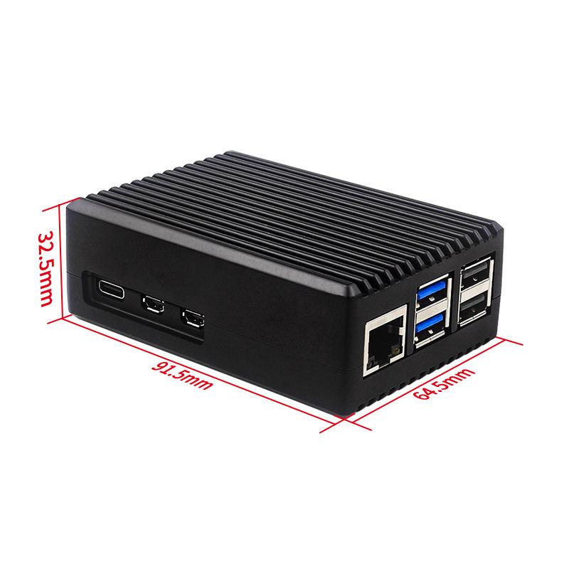 1 Комплект Простой в Установке Алюминиевый Корпус-Радиатор Для Raspberry Pi 5 Корпус из Алюминиевого Сплава Коробка DIY Аксессуары