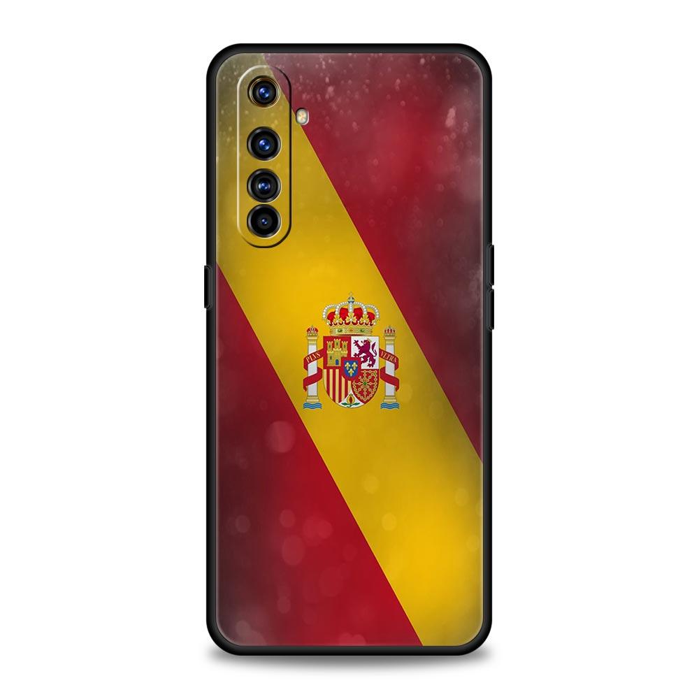 Чехол для телефона Флаг Испании Для Realme 12 11 10 9 8 5G 7 6 GT5 GT3 GT2 Pro Plus C21 C11 C25 C35 GT Neo 2 3 3T 5 Мягкий чехол