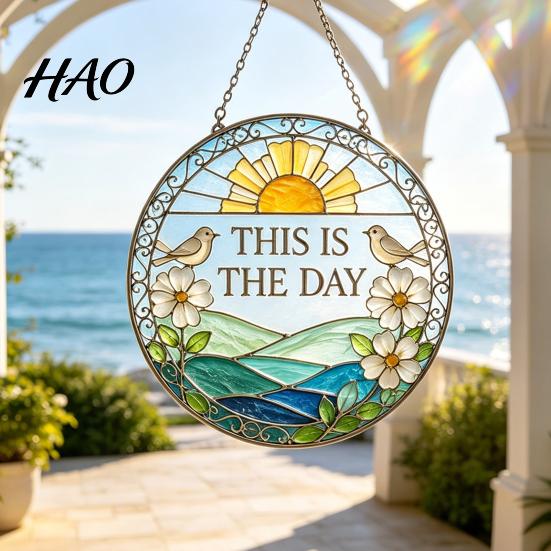 Unique Home Decoration Ideas Scripture Sea Glass Suncatcher DIY Kit, Christian Mosaic Art Craft Creative Holiday Gift Faith Inspired Window