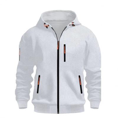 Новые мужские толстовки с капюшоном на молнии с карманами для спорта и активного отдыха, стильная повседневная одежда для весны и осени, толстовки с капюшоном, свитшоты