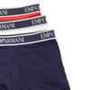 Emporio Armani Мужские боксеры однотонные с принтом логотипа-буквы SS23 3 шт. Нижнее белье 111357-3R717-50736