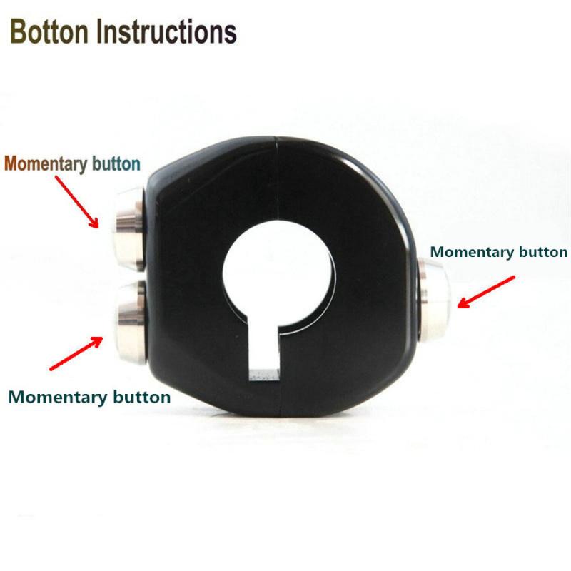 2 шт. CNC 3 в 1 Мгновенный переключатель Кнопки на руле Переключатель Мотоцикл Кафе Рейсер