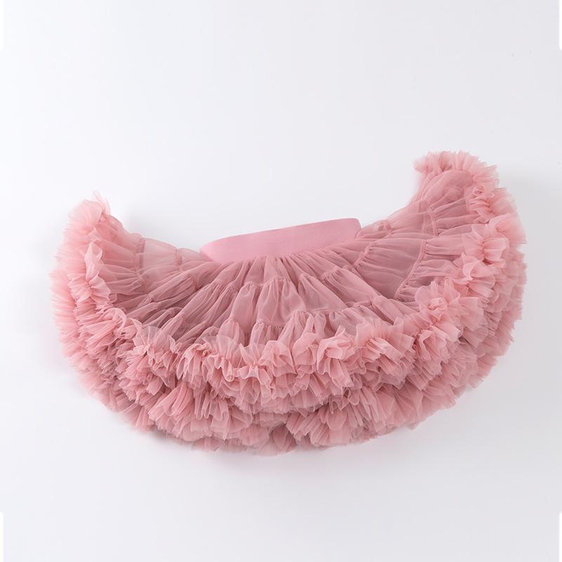 Пышная юбка-пачка для девочек темно-зеленого фруктового цвета с рисунком кролика