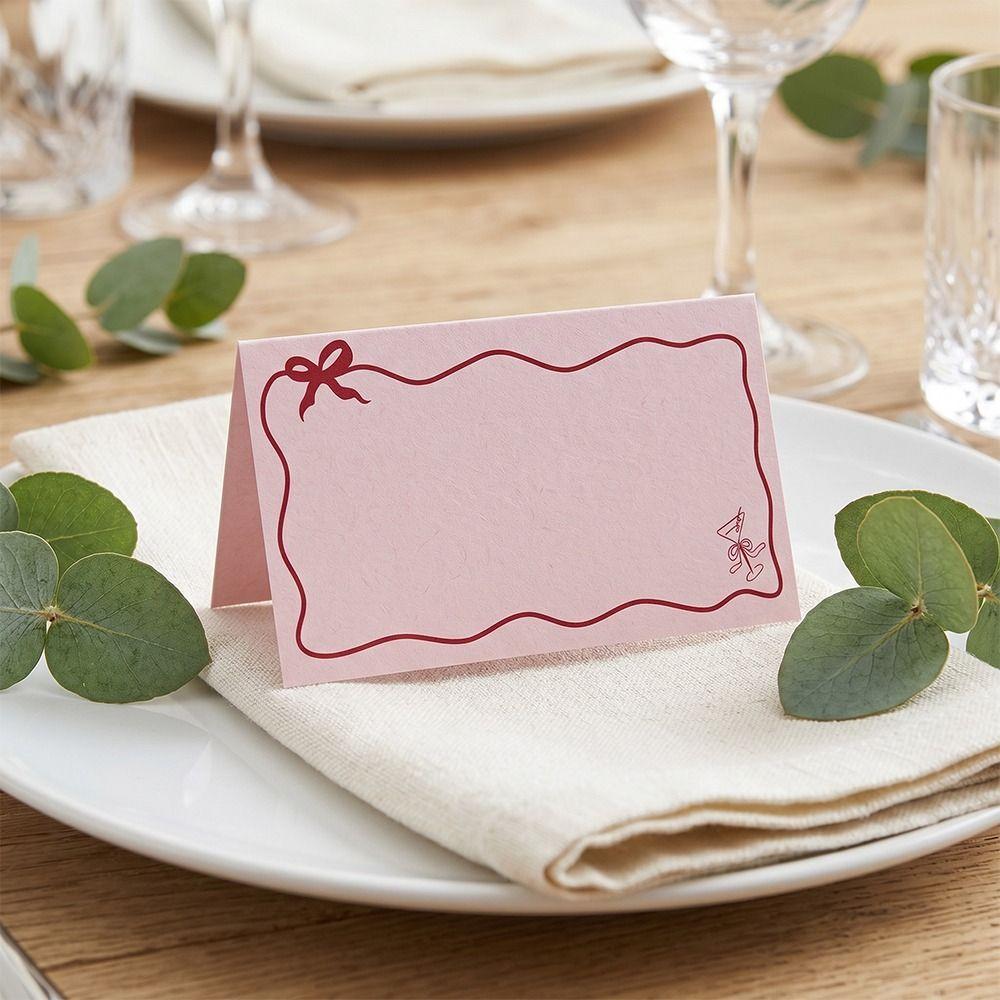 Elegant Wedding Wedding Seat Cards Foldable Guest Name Cards Simple Table Seat Cards Wedding Party