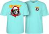 Powell Peralta BONES RIPPER Футболка для скейтборда ЦЕЛЕСТИНОВЫЙ Унисекс Футболка