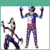 Sundrop Fnaf Костюм клоуна для косплея для мальчиков и девочек, боди, маска, комбинезон для вечеринки, идеально подходит для Хэллоуина, косплея и вечеринок