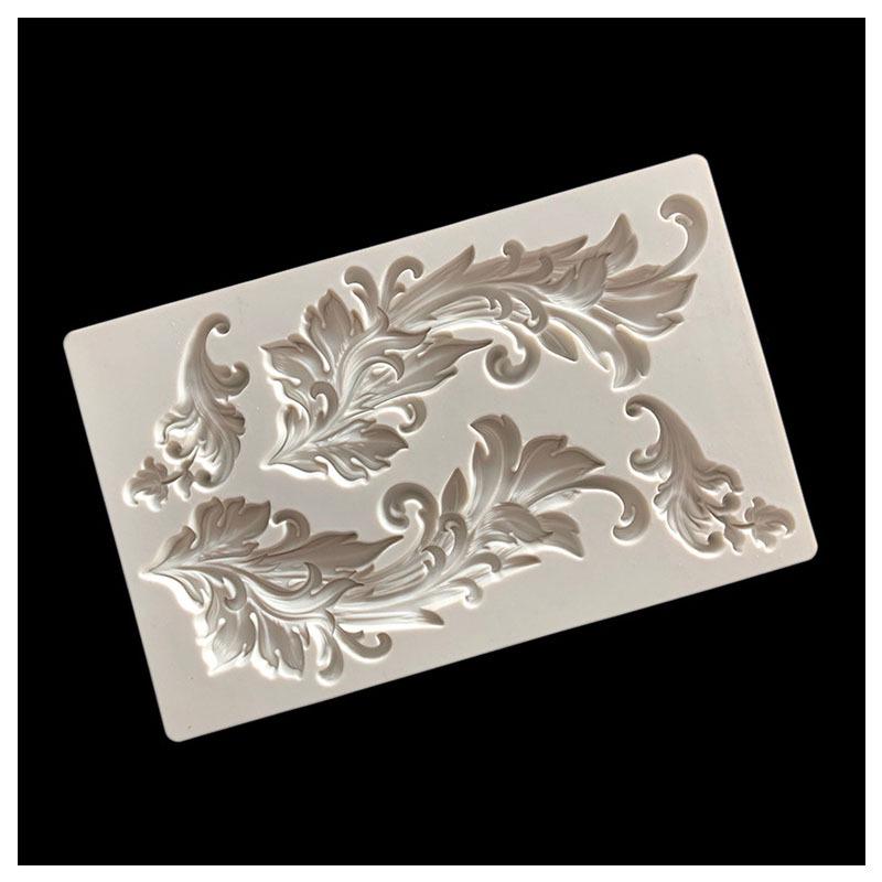 European Retro Embossed Lace Texture Fondant Cake Edge Decoration Drop Plastic Mold Chocolate Mold