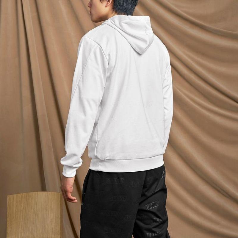 adidas Толстовка с капюшоном из флиса с тиснением и логотипом с длинным рукавом, белая HY1278
