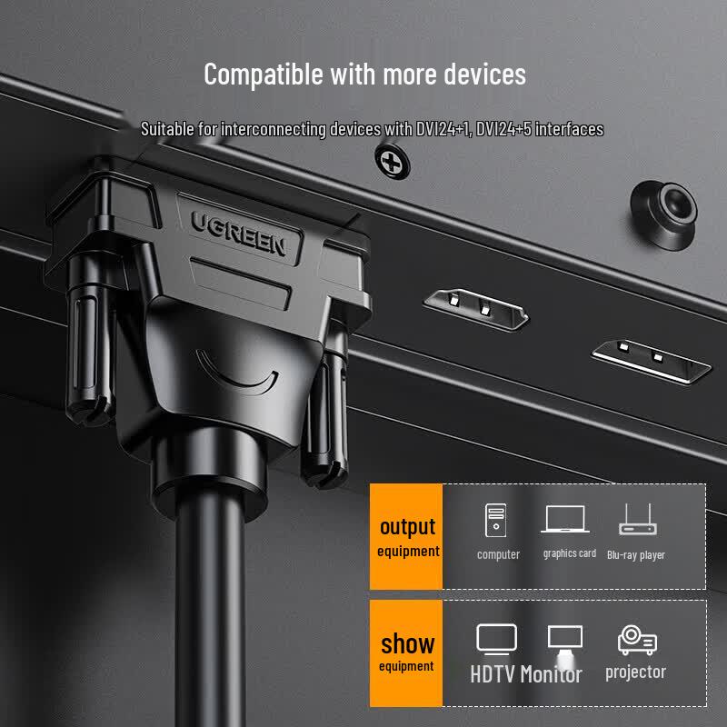 UGREEN DVI-D 24+1 Dual Link Cable